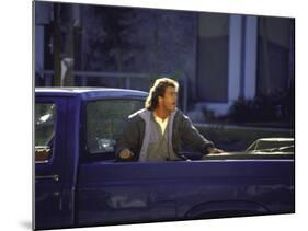 Actor Mel Gibson Shooting Scene from Film "Lethal Weapon 3"-Mirek Towski-Mounted Premium Photographic Print