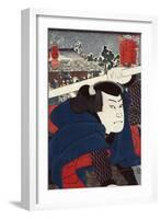Actor Miyamoto Musashi, Japanese Wood-Cut Print-Lantern Press-Framed Art Print