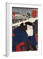 Actor Miyamoto Musashi, Japanese Wood-Cut Print-Lantern Press-Framed Art Print