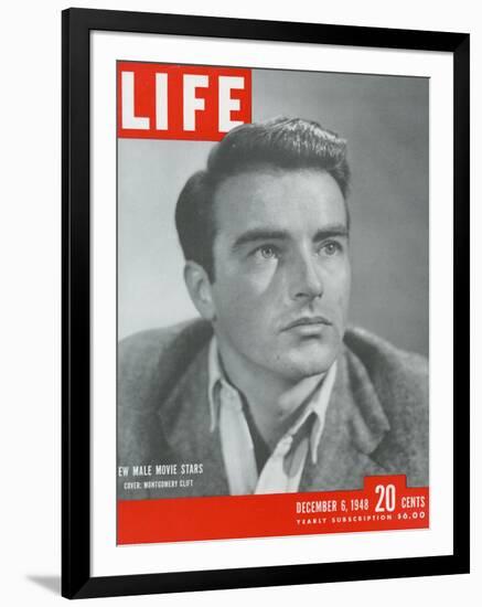 Actor Montgomery Clift, December 6, 1948-Bob Landry-Framed Photographic Print