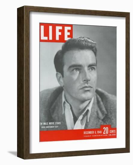 Actor Montgomery Clift, December 6, 1948-Bob Landry-Framed Photographic Print