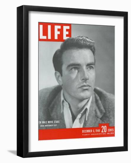 Actor Montgomery Clift, December 6, 1948-Bob Landry-Framed Photographic Print