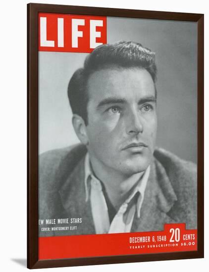 Actor Montgomery Clift, December 6, 1948-Bob Landry-Framed Photographic Print