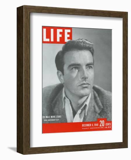 Actor Montgomery Clift, December 6, 1948-Bob Landry-Framed Photographic Print