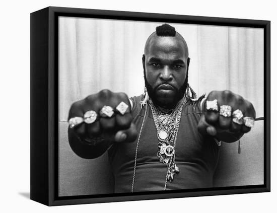 Actor Mr. T before Appearance on David Letterman Show Promoting 'Rocky Iii', NY, June 30, 1982-0 0-Framed Stretched Canvas