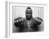 Actor Mr. T before Appearance on David Letterman Show Promoting 'Rocky Iii', NY, June 30, 1982-0 0-Framed Photographic Print