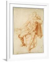 'Actor of the Comédie Italienne (Crispin)', early 20th century-Jean-Antoine Watteau-Framed Giclee Print