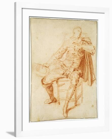 'Actor of the Comédie Italienne (Crispin)', early 20th century-Jean-Antoine Watteau-Framed Giclee Print