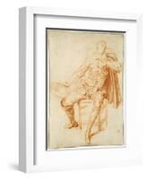 'Actor of the Comédie Italienne (Crispin)', early 20th century-Jean-Antoine Watteau-Framed Giclee Print