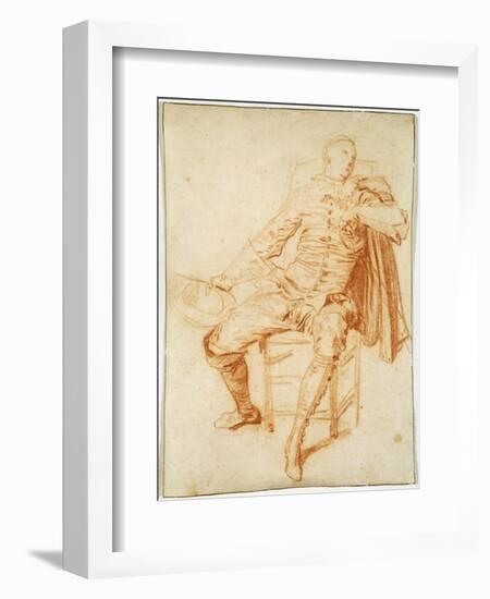 'Actor of the Comédie Italienne (Crispin)', early 20th century-Jean-Antoine Watteau-Framed Giclee Print