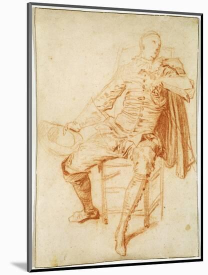'Actor of the Comédie Italienne (Crispin)', early 20th century-Jean-Antoine Watteau-Mounted Giclee Print