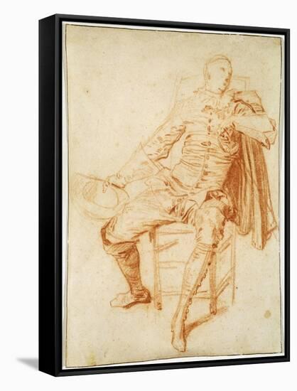 'Actor of the Comédie Italienne (Crispin)', early 20th century-Jean-Antoine Watteau-Framed Stretched Canvas