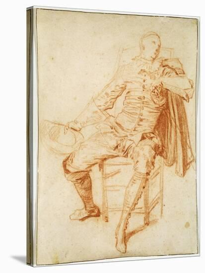 'Actor of the Comédie Italienne (Crispin)', early 20th century-Jean-Antoine Watteau-Stretched Canvas