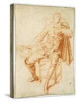 'Actor of the Comédie Italienne (Crispin)', early 20th century-Jean-Antoine Watteau-Stretched Canvas