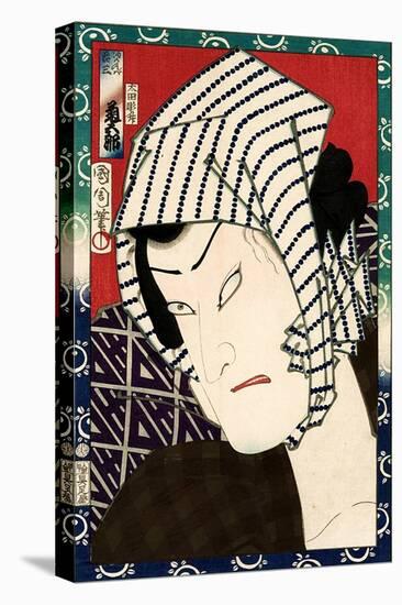 Actor Onoe Kikugoro, from an Untitled Series of Actor Portraits-Kunichika toyohara-Stretched Canvas