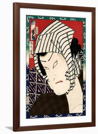 Actor Onoe Kikugoro, from an Untitled Series of Actor Portraits-Kunichika toyohara-Framed Giclee Print