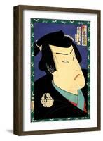 Actor Onoe Kikugoro V as Kakogawa Seijuro-Kunichika toyohara-Framed Giclee Print