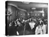 Actor Orson Welles at Table on Left with Cigar in His Mouth-Alfred Eisenstaedt-Stretched Canvas