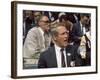 Actor Paul Newman and Playwright Arthur Miller Among Crowd Attending Democratic National Convention-Lee Balterman-Framed Premium Photographic Print