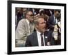 Actor Paul Newman and Playwright Arthur Miller Among Crowd Attending Democratic National Convention-Lee Balterman-Framed Premium Photographic Print