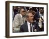 Actor Paul Newman and Playwright Arthur Miller Attending the Democratic National Convention-null-Framed Photographic Print