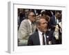 Actor Paul Newman and Playwright Arthur Miller Attending the Democratic National Convention-null-Framed Photographic Print