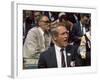 Actor Paul Newman and Playwright Arthur Miller Attending the Democratic National Convention-null-Framed Photographic Print