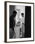 Actor Paul Newman Cooking Eggs for Guests Incl. Anthony Perkins During an Informal Party-null-Framed Premium Photographic Print