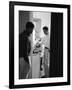 Actor Paul Newman Cooking Eggs for Guests Incl. Anthony Perkins During an Informal Party-null-Framed Premium Photographic Print