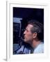 Actor Paul Newman Looking Through a Camera-Mark Kauffman-Framed Premium Photographic Print