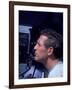 Actor Paul Newman Looking Through a Camera-Mark Kauffman-Framed Premium Photographic Print