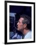 Actor Paul Newman Looking Through a Camera-Mark Kauffman-Framed Premium Photographic Print