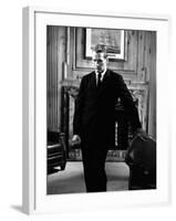 Actor Paul Newman on Set of "The Young Philadelphians"-null-Framed Premium Photographic Print