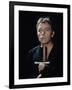 Actor Richard Burton Gripping Hilt of Sword During Scene from "Hamlet" on Broadway-George Silk-Framed Premium Photographic Print