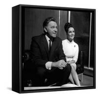 Actor Richard Burton with Elizabeth Taylor in December 1962-null-Framed Stretched Canvas