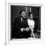 Actor Richard Burton with Elizabeth Taylor in December 1962-null-Framed Photographic Print