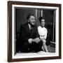 Actor Richard Burton with Elizabeth Taylor in December 1962-null-Framed Photographic Print