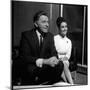 Actor Richard Burton with Elizabeth Taylor in December 1962-null-Mounted Photographic Print
