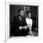 Actor Richard Burton with Elizabeth Taylor in December 1962-null-Framed Photographic Print