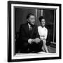 Actor Richard Burton with Elizabeth Taylor in December 1962-null-Framed Photographic Print