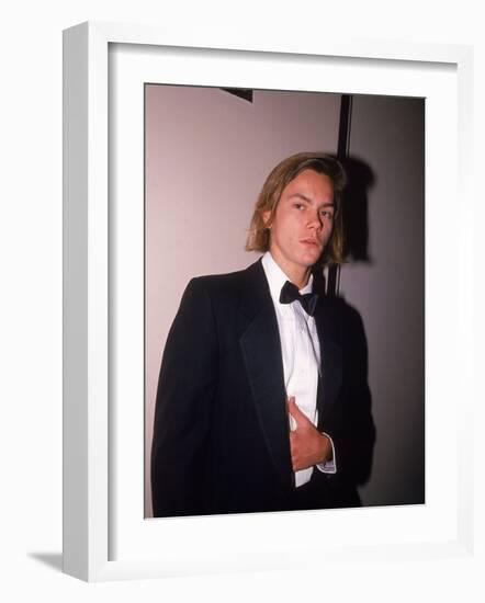 Actor River Phoenix in a Tuxedo-Albert Ferreira-Framed Premium Photographic Print