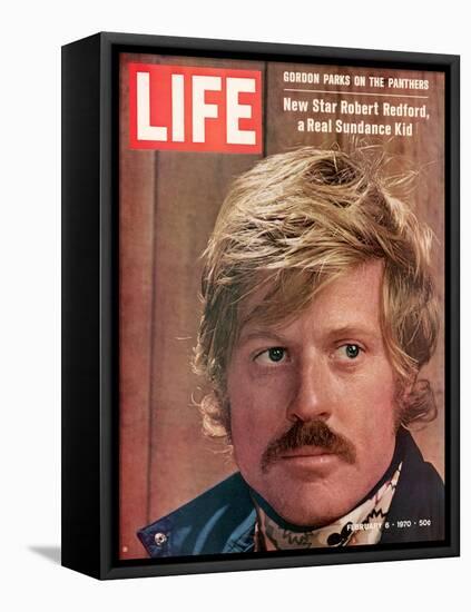 Actor Robert Redford, February 6, 1970-John Dominis-Framed Stretched Canvas