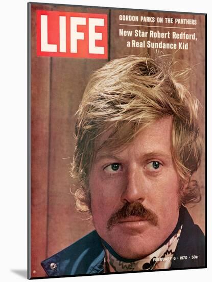 Actor Robert Redford, February 6, 1970-John Dominis-Mounted Photographic Print