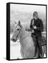 Actor Robert Redford Horseback Riding-John Dominis-Framed Stretched Canvas