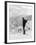 Actor Robert Redford Skiing-John Dominis-Framed Premium Photographic Print
