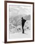 Actor Robert Redford Skiing-John Dominis-Framed Premium Photographic Print