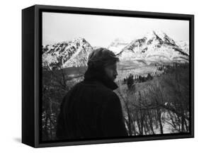 Actor Robert Redford-John Dominis-Framed Stretched Canvas