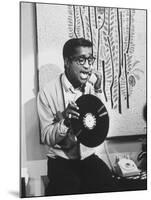 Actor Sammy Davis Jr. on TV Show "The Big Party"-Peter Stackpole-Mounted Premium Photographic Print
