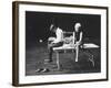 Actor/Singer Sammy Davis Jr. with Actress Paula Wayne During Rehearsal of "Golden Boy"-Leonard Mccombe-Framed Premium Photographic Print