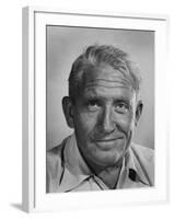 Actor Spencer Tracy During Time of Filming "Bad Day at Black Rock"-J^ R^ Eyerman-Framed Premium Photographic Print